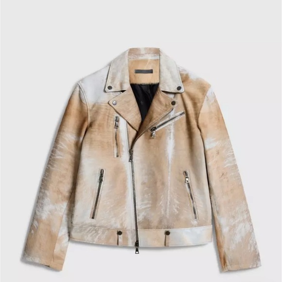 Tan Leather man Jacket John varvatos